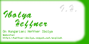 ibolya heffner business card